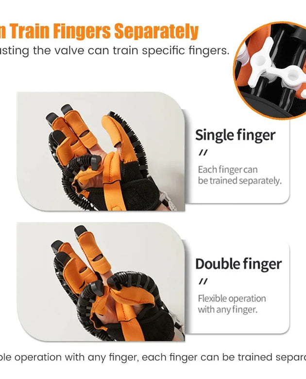Finger Rehab Trainer Rehabilitation Robot Gloves Hand Physical Therapy Equipment for Hemiplegia Arthritis Dysfunction Recovery